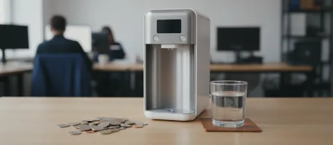 Illustration: Kostenrechnung für einen Wasserspender